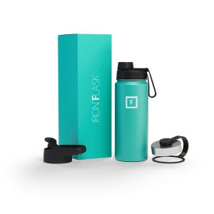 18 Oz Wide Mouth Water Bottle with Spout Lid