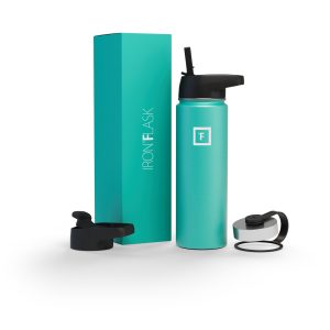 22 Oz Wide Mouth Water Bottle with Straw Lid