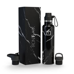 24 Oz Narrow Mouth Water Bottle with Spout Lid