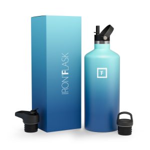 64 Oz Narrow Mouth Water Bottle with Straw Lid